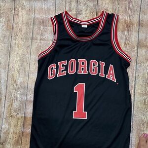 Georgia Women's Black and Red Jersey